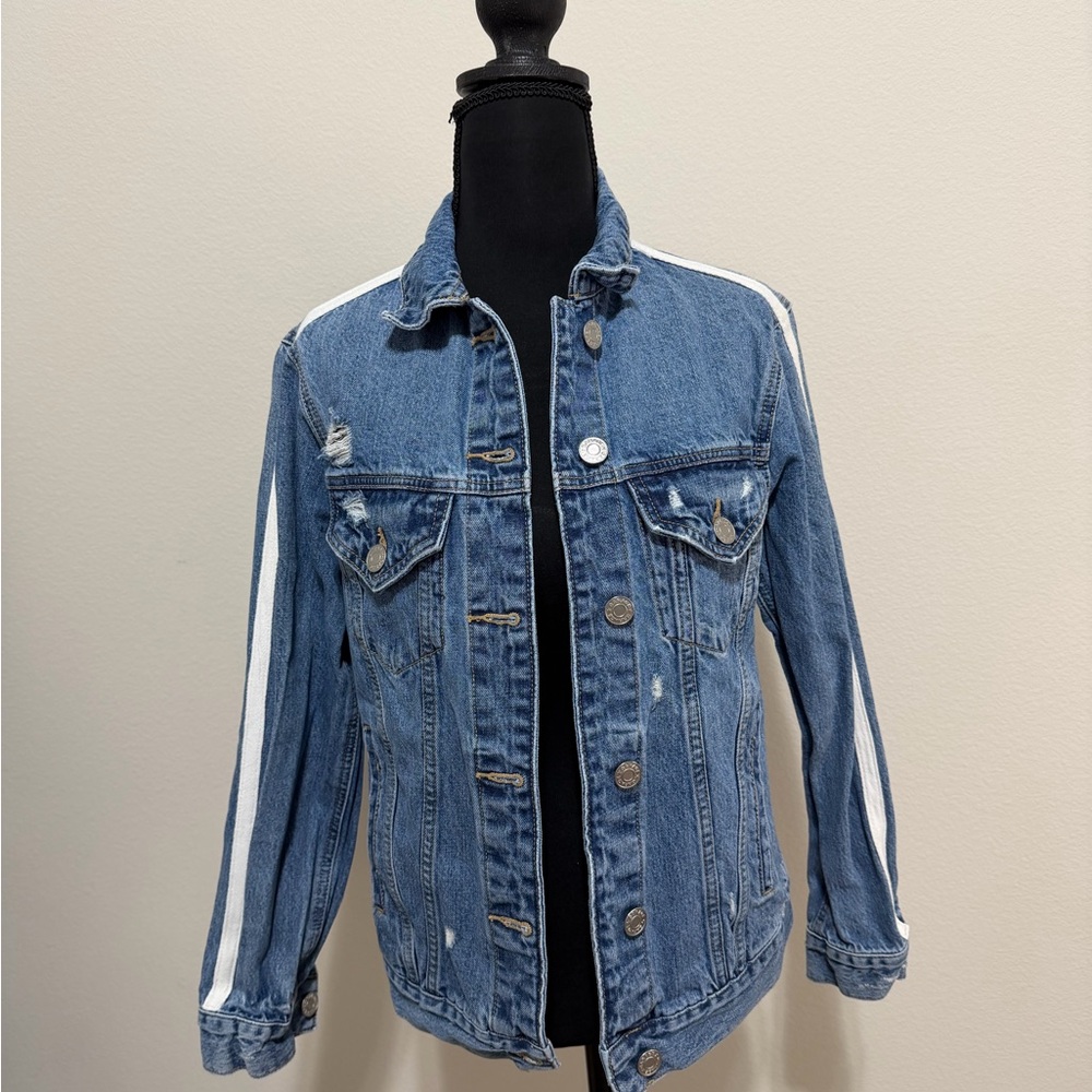 Garage Light Blue Boyfriend Denim Jacket